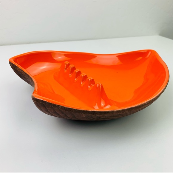 VTG ORANGE LEAF ASHTRAY (7002) - Picture 3 of 9